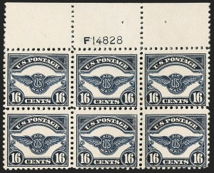 Sale 1227, Lot 3165, The Dr. Bernard S. Yudowitz Collection of Plate Blocks (Air Post and Group Lots)