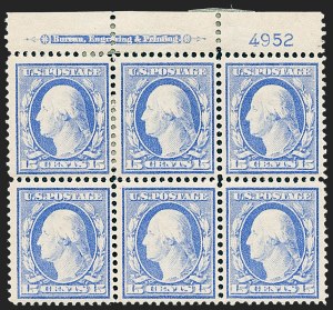 Sale 1227, Lot 3352, 1910-13 Washington-Franklin Issue (Scott 374-396)