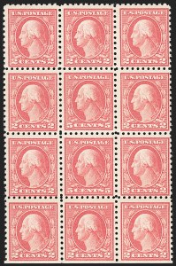 Sale 1227, Lot 3442, 1916-17 Washington-Franklin Issues (Scott 462-480)