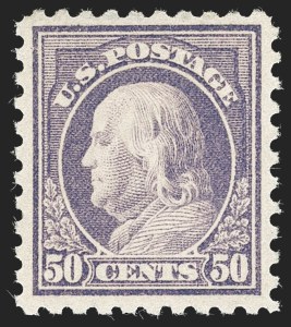 Sale 1227, Lot 3450, 1916-17 Washington-Franklin Issues (Scott 462-480)
