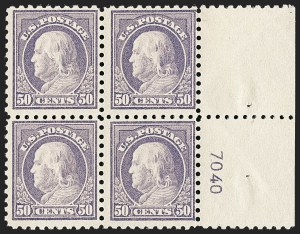 Sale 1227, Lot 3452, 1916-17 Washington-Franklin Issues (Scott 462-480)