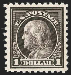 Sale 1227, Lot 3454, 1916-17 Washington-Franklin Issues (Scott 462-480)