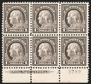 Sale 1227, Lot 3493, 1917-19 Washington-Franklin Issues (Scott 481-524)