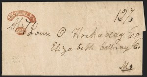 Sale 1230, Lot 1007, Stampless Markings by State