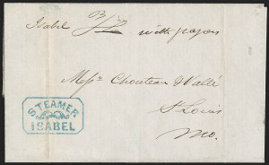 Sale 1230, Lot 1026, Ship Letter and Steamboat Mail
