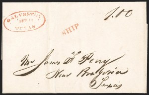 Sale 1230, Lot 1058, The Sandford N. Arnold Collection of Early Texas Postal History