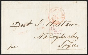 Sale 1230, Lot 1063, The Sandford N. Arnold Collection of Early Texas Postal History