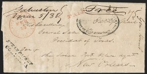 Sale 1230, Lot 1066, The Sandford N. Arnold Collection of Early Texas Postal History