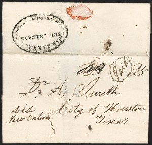 Sale 1230, Lot 1075, The Sandford N. Arnold Collection of Early Texas Postal History