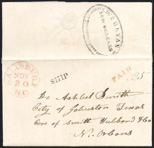 Sale 1230, Lot 1082, The Sandford N. Arnold Collection of Early Texas Postal History