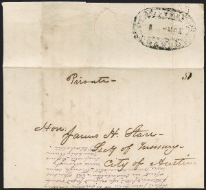 Sale 1230, Lot 1112, The Sandford N. Arnold Collection of Early Texas Postal History