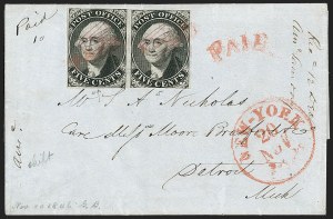 Sale 1230, Lot 1119, Postmasters’ Provisionals