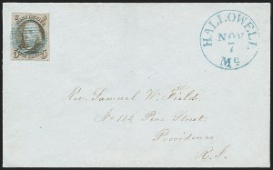 Sale 1230, Lot 1141, 1847 Issue Covers