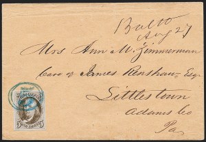Sale 1230, Lot 1144, 1847 Issue Covers