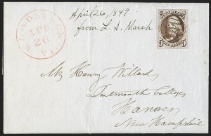 Sale 1230, Lot 1147, 1847 Issue Covers