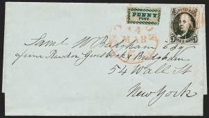 Sale 1230, Lot 1165, 1847 Issue Covers