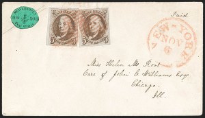 Sale 1230, Lot 1170, 1847 Issue Covers