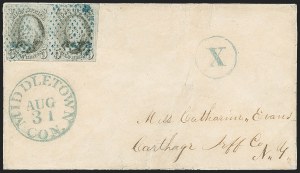 Sale 1230, Lot 1173, 1847 Issue Covers