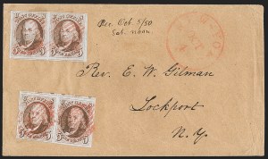 Sale 1230, Lot 1176, 1847 Issue Covers
