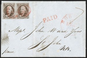 Sale 1230, Lot 1180, 1847 Issue Covers