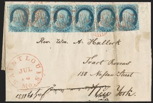 Sale 1230, Lot 1211, 1851-56 and 1857-60 Issues Covers