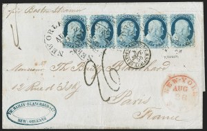 Sale 1230, Lot 1212, 1851-56 and 1857-60 Issues Covers