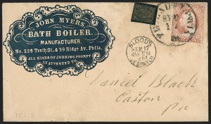 Sale 1230, Lot 1225, 1851-56 and 1857-60 Issues Covers