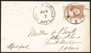 Sale 1230, Lot 1226, 1851-56 and 1857-60 Issues Covers