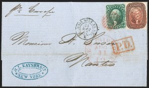 Sale 1230, Lot 1236, 1851-56 and 1857-60 Issues Covers