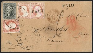 Sale 1230, Lot 1242, 1851-56 and 1857-60 Issues Covers