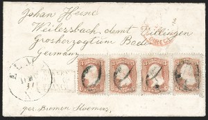 Sale 1230, Lot 1275, 1861-68 and 1869 Pictorial Issues Covers