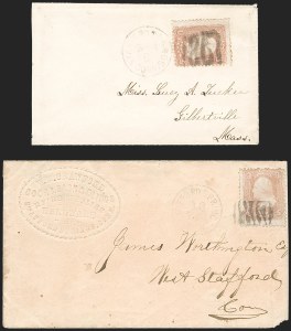 Sale 1230, Lot 1300, Fancy Cancellations