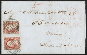 Sale 1230, Lot 1386, Hawaii: Early Postal History