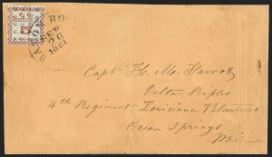 Sale 1230, Lot 1484, Confederate Postmasters' Provisionals