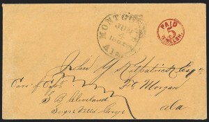 Sale 1230, Lot 1496, Confederate Postmasters' Provisionals