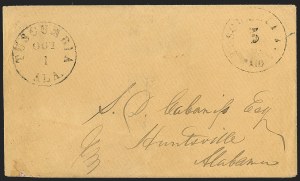 Sale 1230, Lot 1508, Confederate Postmasters' Provisionals