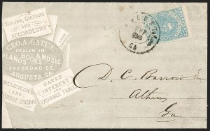 Sale 1230, Lot 1529, Confederate General Issues and Covers, College Covers