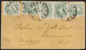 Sale 1230, Lot 1533, Confederate General Issues and Covers, College Covers