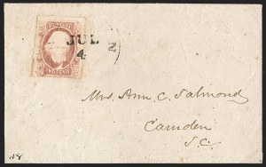 Sale 1230, Lot 1553, Confederate General Issues and Covers, College Covers