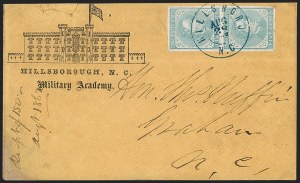 Sale 1230, Lot 1563, Confederate General Issues and Covers, College Covers