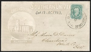 Sale 1230, Lot 1566, Confederate General Issues and Covers, College Covers
