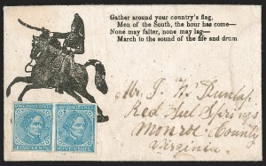 Sale 1230, Lot 1585, Confederate Patriotic Covers