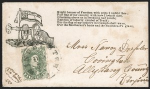 Sale 1230, Lot 1586, Confederate Patriotic Covers