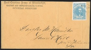 Sale 1230, Lot 1596, Confederate Semi-Official Imprints