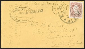 Sale 1230, Lot 1608, Civil War Prisoner-of-War Mail