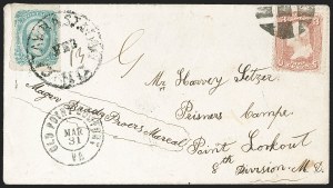 Sale 1230, Lot 1610, Civil War Prisoner-of-War Mail
