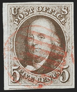 Sale 1230, Lot 1688, 1847 Issue (Scott 1-2)