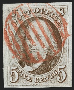 Sale 1230, Lot 1691, 1847 Issue (Scott 1-2)