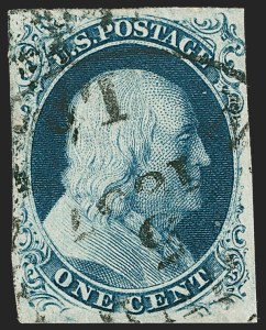 Sale 1230, Lot 1715, 1851-56 Issue (Scott 5-17)