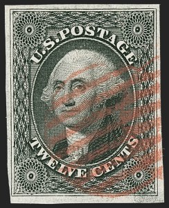 Sale 1230, Lot 1730, 1851-56 Issue (Scott 5-17)